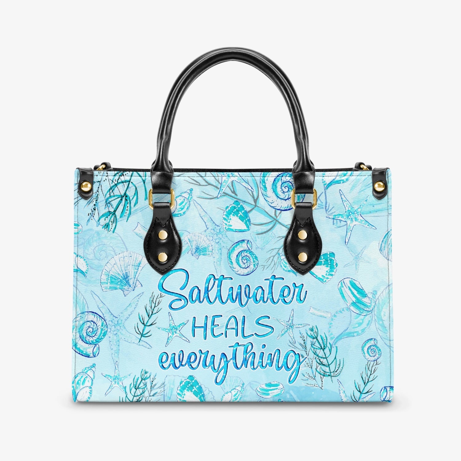 SALTWATER HEALS EVERYTHING LEATHER HANDBAG - TYQY2603242