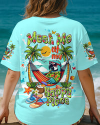 MEET ME AT MY HAPPY PLACE PARROT ALL OVER PRINT - TLTW1106253
