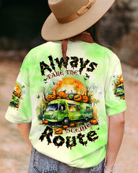 ALWAYS TAKE THE SCENIC ROUTE HALLOWEEN ALL OVER PRINT - TLTW0908235