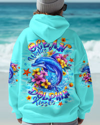 OCEAN WISHES DOLPHIN KISSES ALL OVER PRINT  - TLTW2307253
