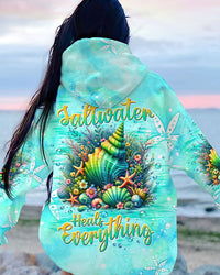 SALTWATER HEALS EVERYTHING SEASHELL ALL OVER PRINT - TLTW0712234