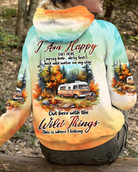 I AM HAPPY OUT HERE ALL OVER PRINT - TLTW0308235