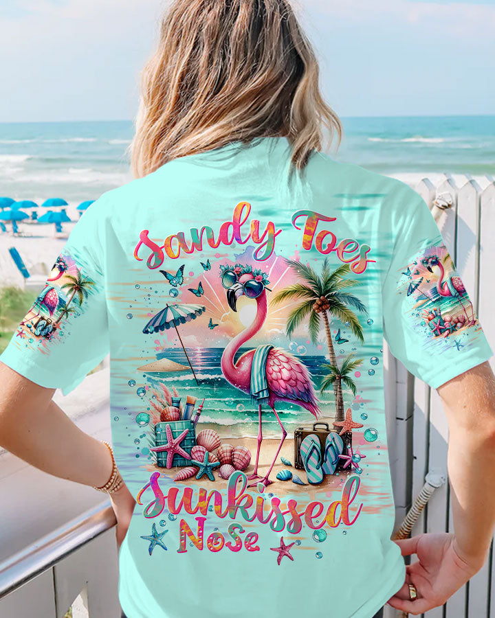 SANDY TOES SUNKISSED NOSE FLAMINGO ALL OVER PRINT - TLTW1412235