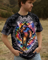 BIGFOOT WITH FLAG  SWIRL ALL OVER PRINT   - TLTW2901263