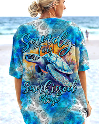 SANDY TOES SUNKISSED NOSE TURTLE ALL OVER PRINT - TYTM0407234