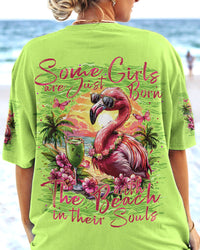 SOME GIRLS ARE BORN FLAMINGO ALL OVER PRINT - TYTM1104242