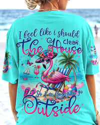 I'M GOING TO OUTSIDE FLAMINGO ALL OVER PRINT - TYTM2405241