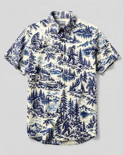 BIGFOOT WILDERNESS CAMP BUTTON-DOWN COLLAR SHIRT - YHLN2809262