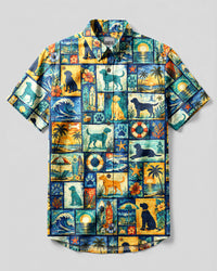 LABRADOR DOG LAGOON BUTTON-DOWN COLLAR SHIRT - TLNT2508264