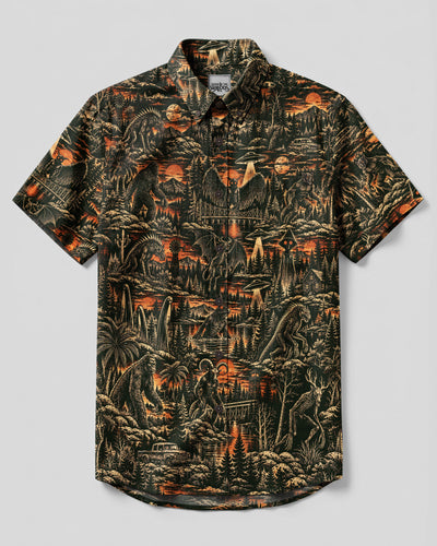 CRYPTID DARK WILDERNESS BUTTON-DOWN COLLAR SHIRT - TLNO2209265