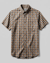 HOUNDSTOOTH WOLF BUTTON-DOWN COLLAR SHIRT - KMTM0810261