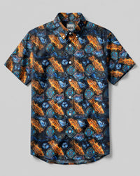 BASS FISHING BUTTON-DOWN COLLAR SHIRT  - TLHG0306262