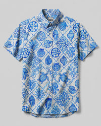 OCEAN LIFE SEAMLESS BUTTON-DOWN COLLAR  SHIRT  - TLTW0307263