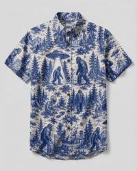 BIGFOOT ALIEN BUTTON-DOWN COLLAR SHIRT  - TLTW0206263