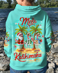 MELE KALIKIMAKA FLAMINGO CHRISTMAS ALL OVER PRINT - YHLT1211251