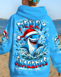 MERRY SHARKMAS CHRISTMAS ALL OVER PRINT - YHLT2110253