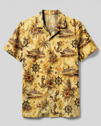 VINTAGE NAUTICAL CRUISE CAMP SHIRT - TLNO1108262