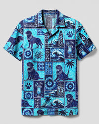 LABRADOR DOG ISLAND PATCHWORK CAMP SHIRT - TLNO2907262
