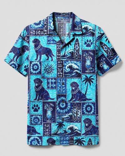 LABRADOR DOG ISLAND PATCHWORK CAMP SHIRT - TLNO2907262