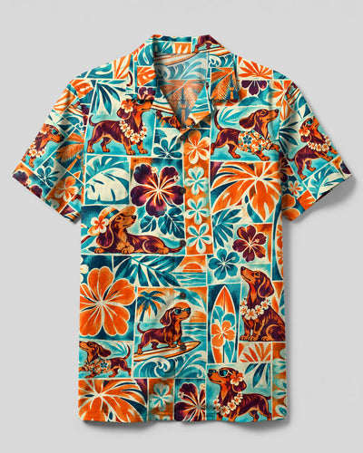 DACHSHUND DOG BEACH DAY CAMP SHIRT - TLTW1809267