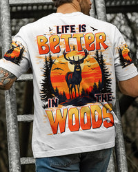 LIFE IS BETTER IN THE WOODS DEER ALL OVER PRINT - TYTD1007253