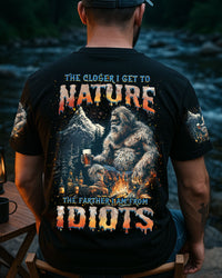 THE CLOSER I GET TO NATURE BIGFOOT ALL OVER PRINT  - TLNZ1205253