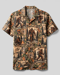 BIGFOOT WILDERNESS CAMO PATCHWORK CAMP SHIRT - YHHG0110263