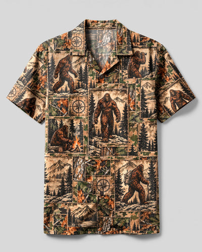 BIGFOOT WILDERNESS CAMO PATCHWORK CAMP SHIRT - YHHG0110263