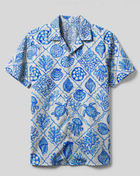 OCEAN LIFE SEAMLESS CAMP SHIRT  - TLTW0307262
