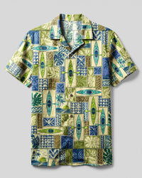 KAYAK LAGOON ADVENTURE PATCHWORK CAMP SHIRT - TLNT2208264