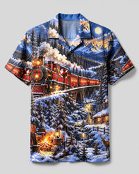 CHRISTMAS EXPRESS IN THE WILD CAMP SHIRT - YHHG0210263