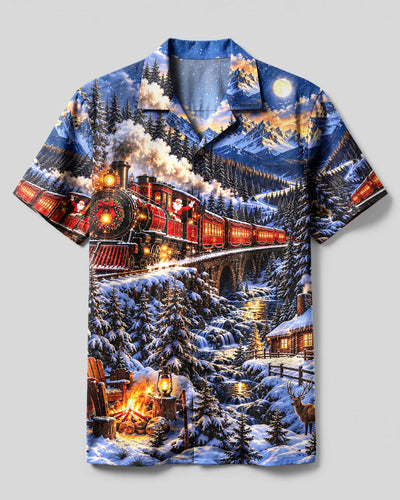 CHRISTMAS EXPRESS IN THE WILD CAMP SHIRT - YHHG0210263
