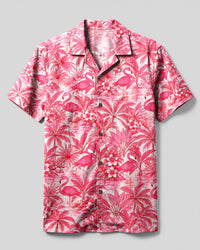 FLAMINGO PARADISE CAMP SHIRT  - TLNT0110262