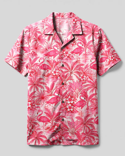 FLAMINGO PARADISE CAMP SHIRT  - TLNT0110262