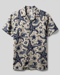 STARFISH NAUTICAL CAMP SHIRT  - TLHG1606264