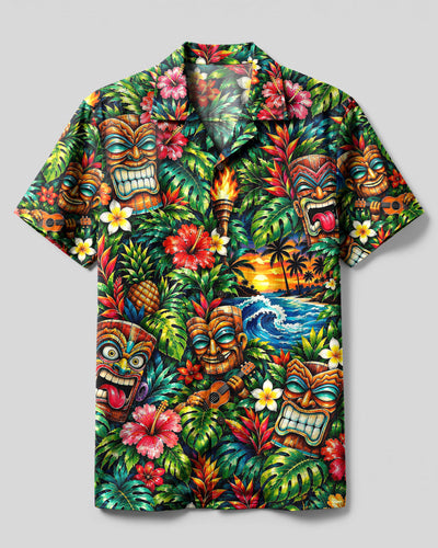 TROPICAL TIKI PARADISE CAMP SHIRT - YHHG2809264
