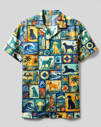 LABRADOR DOG LAGOON BUTTON-DOWN COLLAR SHIRT - TLNT2508264
