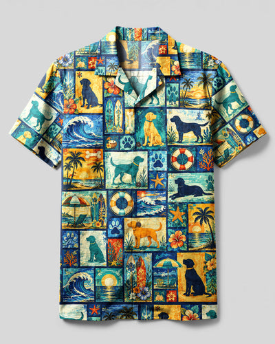 LABRADOR DOG LAGOON CAMP SHIRT - TLNT2508265