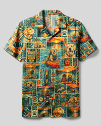 LABRADOR DOG KAYAKING LAKE DAY CAMP SHIRT - TLNT2109263