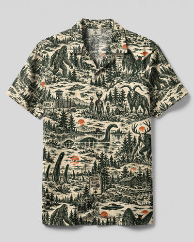 CRYPTID WILDERNESS TOILE PATTERN CAMP SHIRT - TLTW2209264