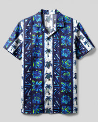 TROPICAL TURTLE BATIK STRIPE CAMP SHIRT - TLHG2907261