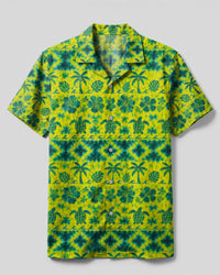 ALOHA TURTLE STRIPE CAMP SHIRT  - TLTW0307266