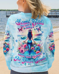 SOME GIRLS ARE JUST BORN MERMAID ALL OVER PRINT - TLNO1511233