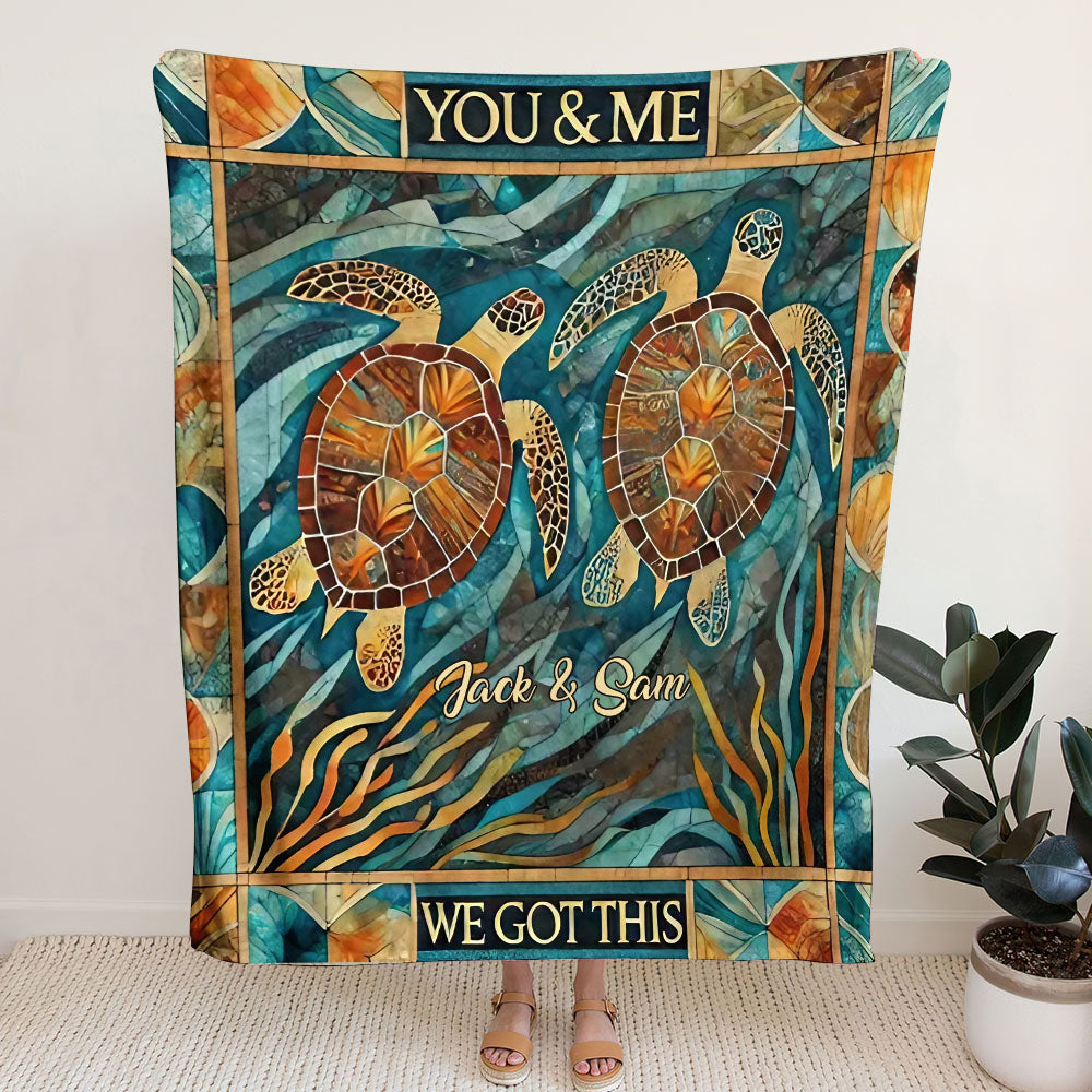 PERSONALIZED YOU AND ME WE GOT THIS FLEECE BLANKET - YHHG1401254