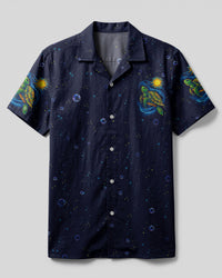 SALTWATER HEALS EVERYTHING TURTLE CAMP SHIRT  - TLPQ2711242