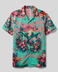 DOLPHIN IS MY SPIRIT ANIMAL CAMP SHIRT - TLNT0204244