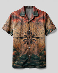 COMPASS OCEAN CAMP SHIRT - YHDU2803254