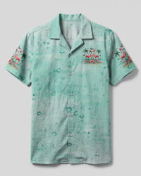 SOME GIRLS ARE JUST BORN FLAMINGO CAMP SHIRT - YHLT0703244