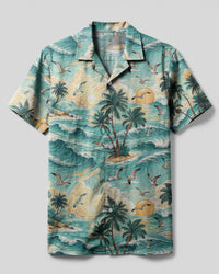 PALM TREES BEACH CAMP SHIRT - YHHG2703254