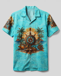 SMELL THE SEA FEEL THE BREEZE CAMP SHIRT - YHLN1206233
